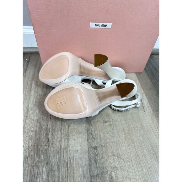 Miu Miu Block Heel Platform Sandals Size 39 (9) $1220 - Picture 16 of 16